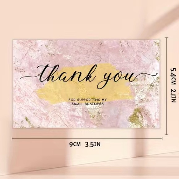 50 Cards Thank You Card Marble Card - Picture 5 of 5